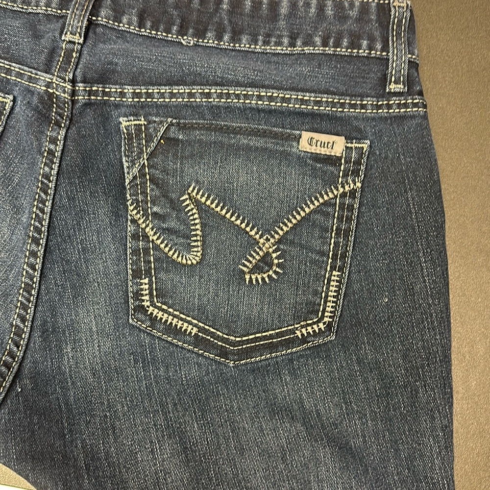Cruel Girl Dark Blue Boot Cut Jeans